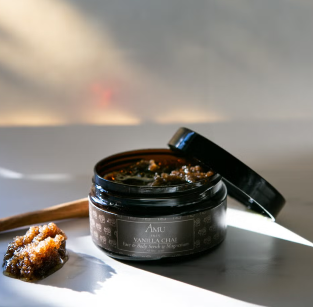 AMU: VANILLA CHAI Face & Body Scrub 250ml