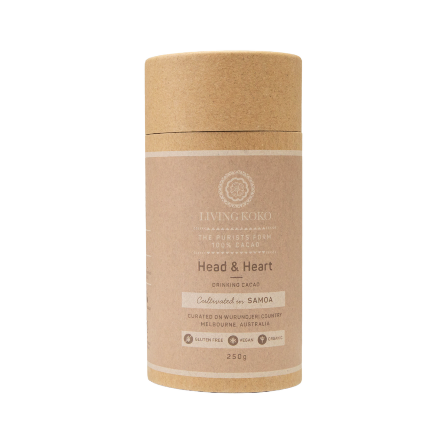Living KoKo Head & Heart 250g Cylinder